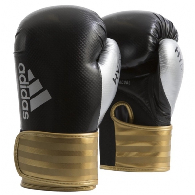 Adidas Rękawice bokserskie - Hybrid 75- czarne/złote